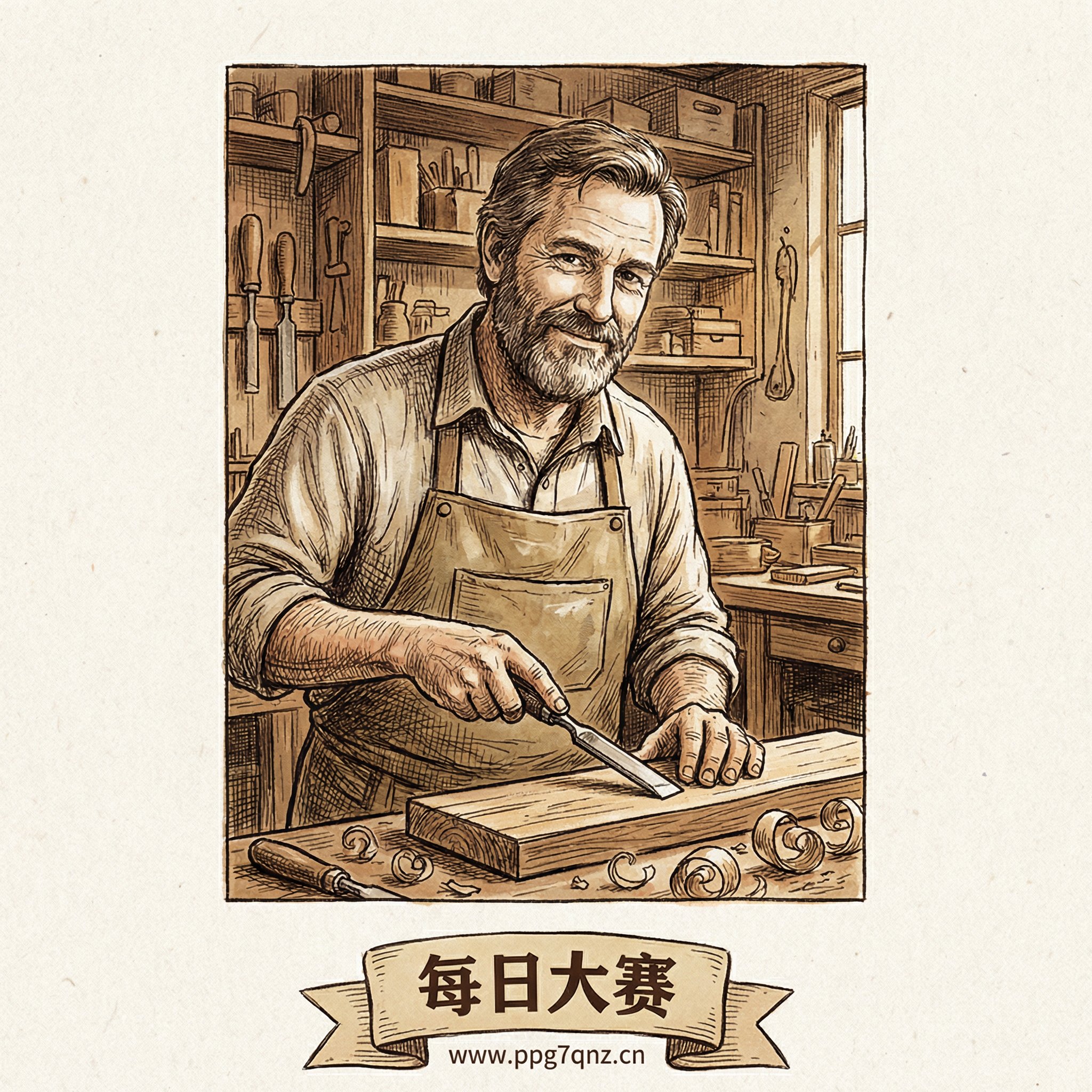 每日大赛：李明的木作人生：用手作诠释自然的语言